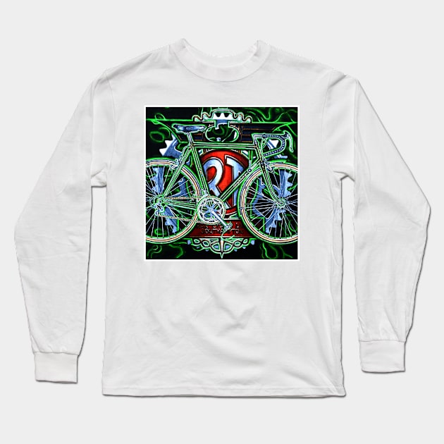 Rotrax touring bicycle Long Sleeve T-Shirt by markhowardjones